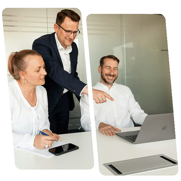 Business team collaborating during a meeting