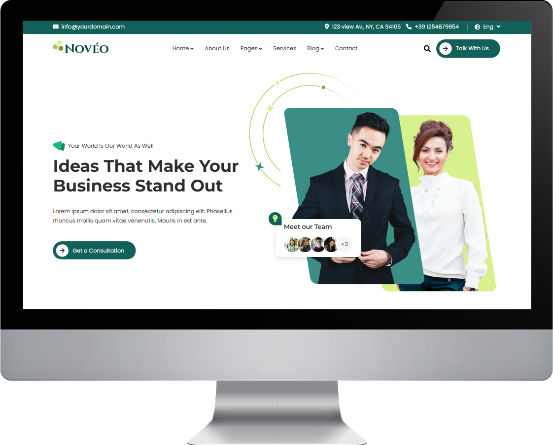 Business consultant team working together